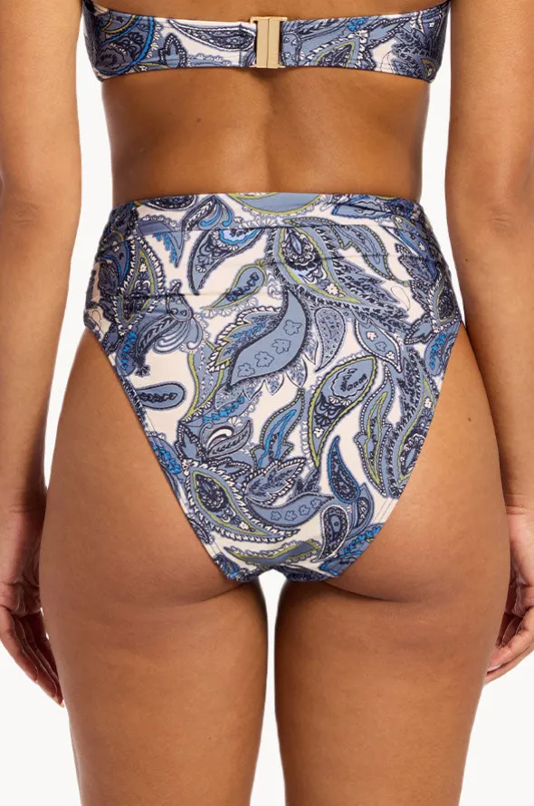 Oasis Paisley Hi Waist Hi Leg Pant