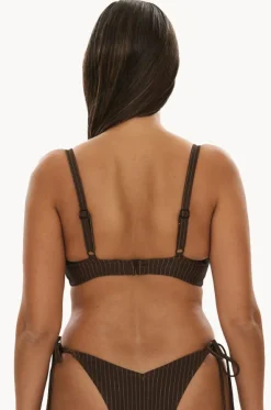 Pinstripe FF/G Cup Balconette Bra