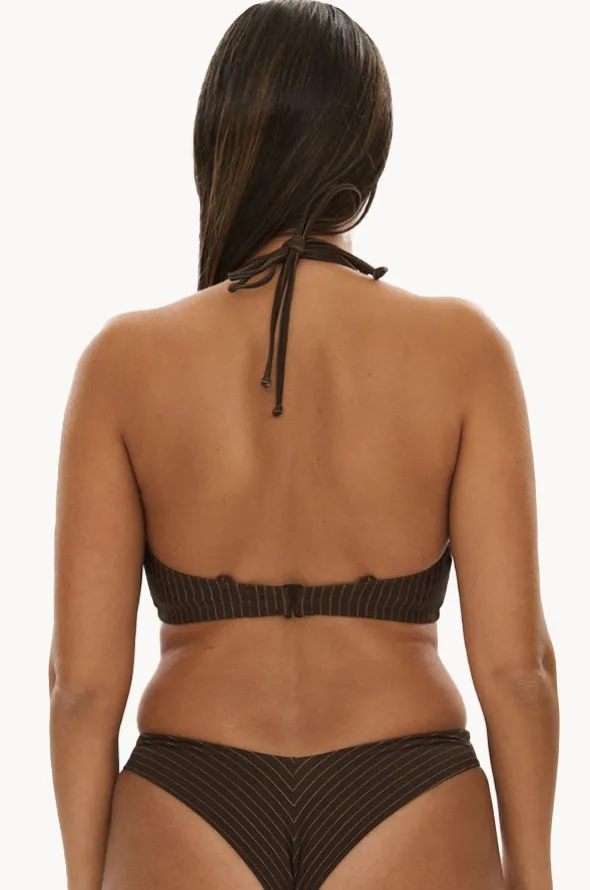 Pinstripe GG/H Cup Underwire Halter