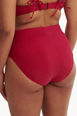 Plain High Waist Full Brief