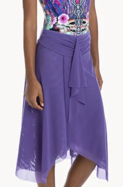 Plain Mesh Frill Skirt