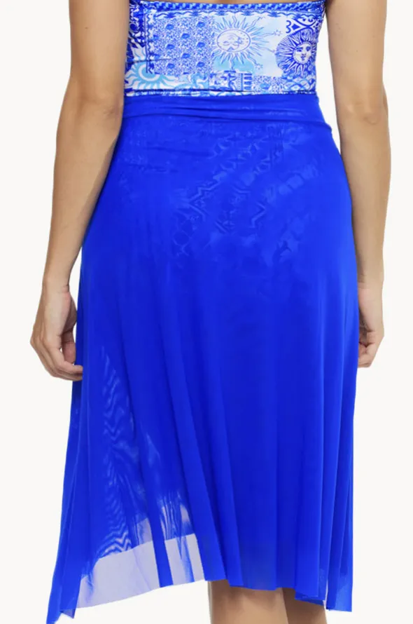 Plain Mesh Frill Skirt