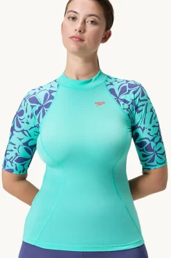 Printed Short Sleeve Suntop