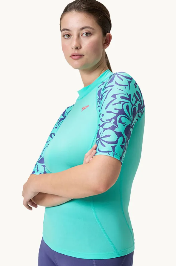 Printed Short Sleeve Suntop