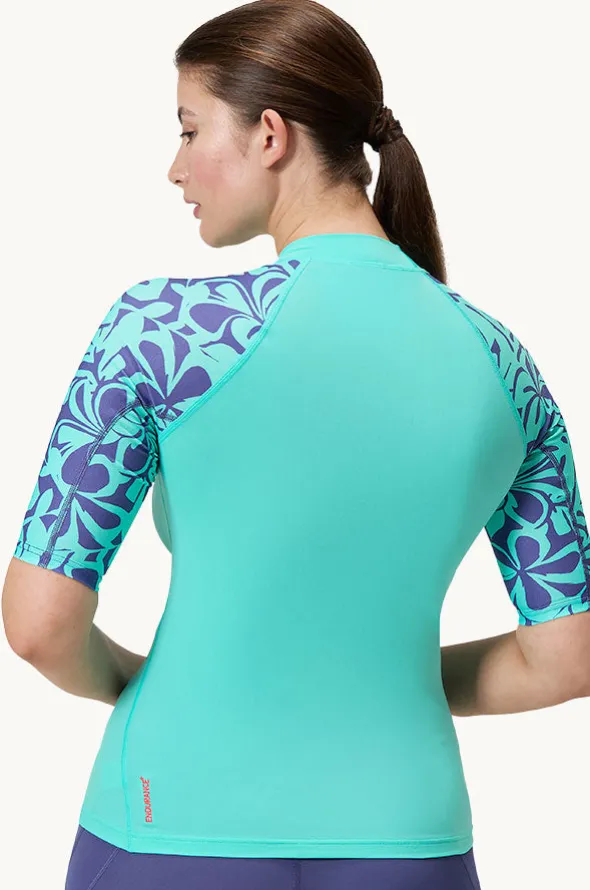 Printed Short Sleeve Suntop
