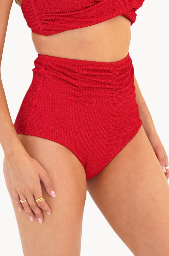Retro Deco High Waist Gathered Pant