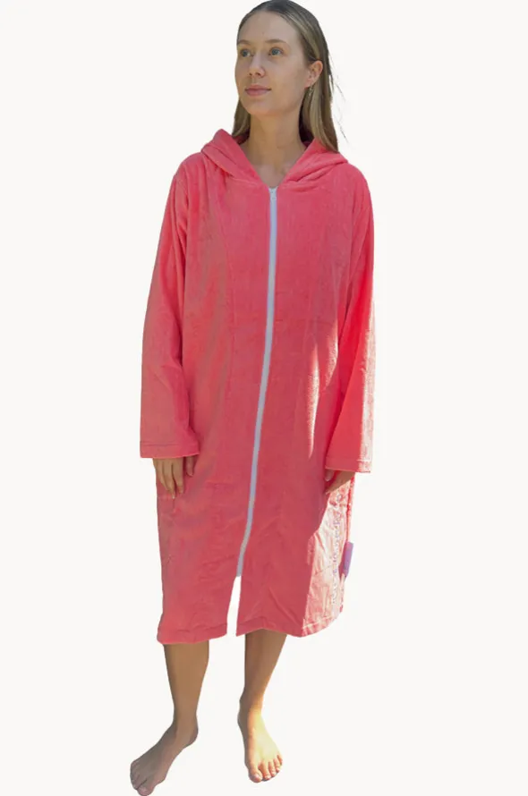 Salty Peach Hooded Towel Robe L/XL