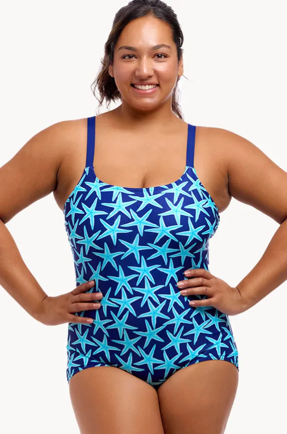 See Stars Scoop Neck One Piece