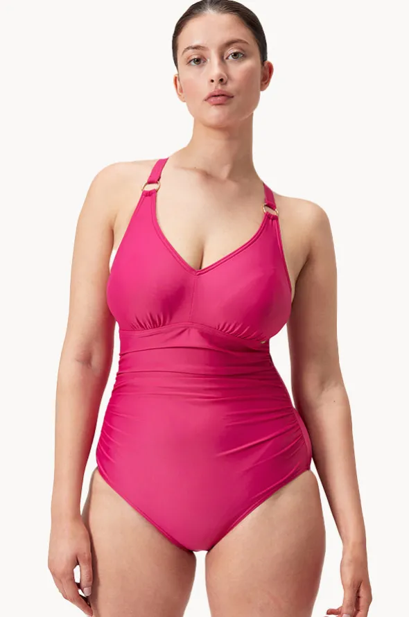 Shaping V Neck One Piece