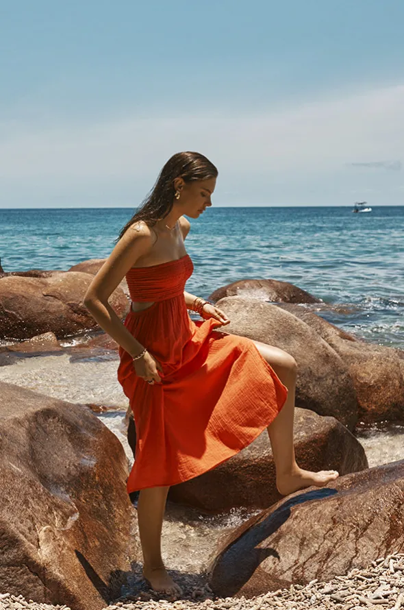 Sunset Bandeau Dress