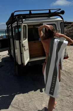 The Vacay Stripe Beach Towel