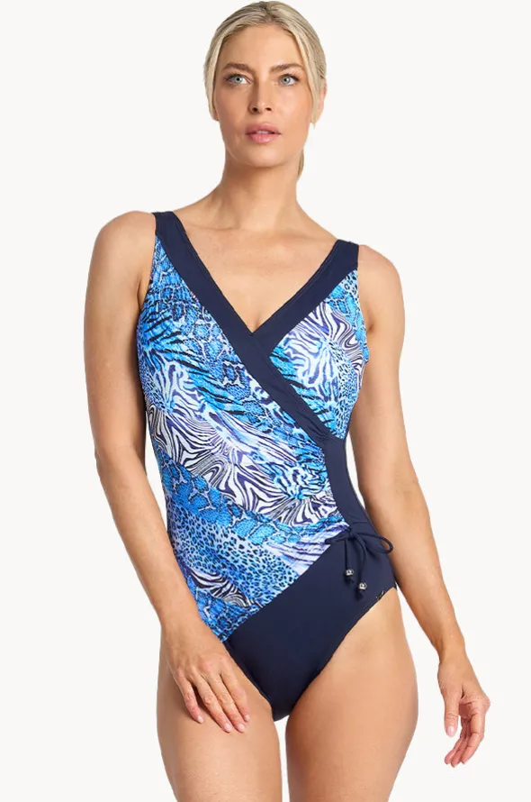 Tigeress DD/E Cup Gathered Surplice One Piece