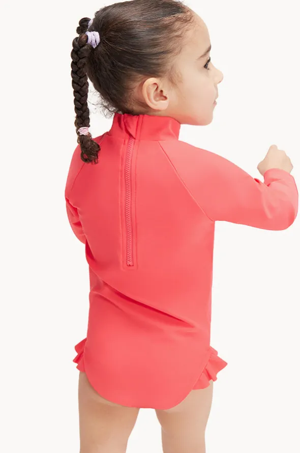 Toddler Girls Sloth Long Sleeve Sunsuit