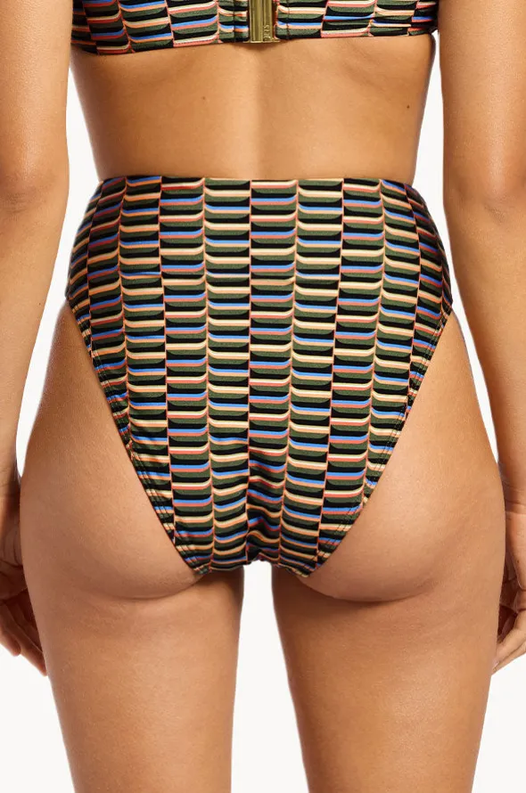 Urban Geo High Waist High Leg Pant