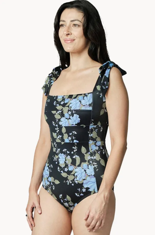 Vintage Romantique Classic Square Neck One Piece