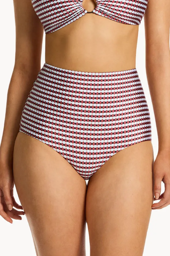 Zarla Geo High Waist Boyleg