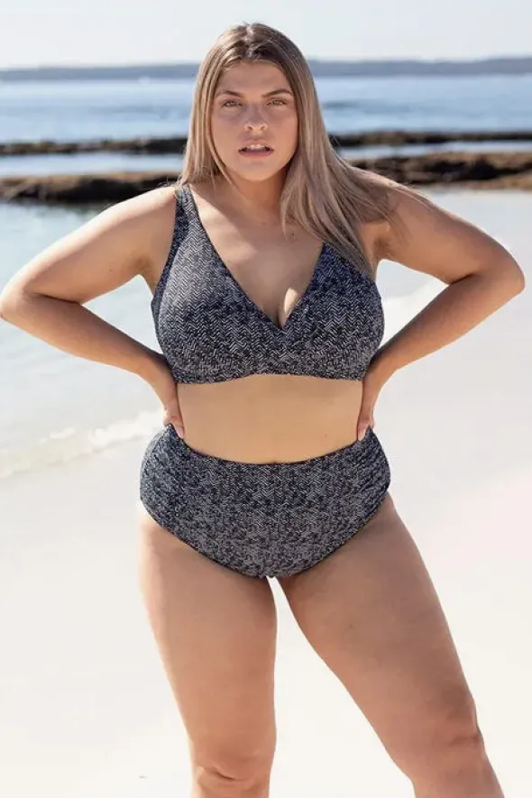 Zig Zag Delacroix Cross Front Bra